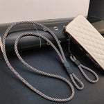 Cordão para Telemóvel Destacável de Duplo Uso com Ajuste, Corda de Pulso Anti-perda, Castanho Claro, Preto e Azul, Rosa