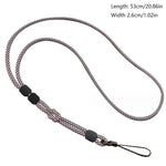 Cordão para Telemóvel Destacável de Duplo Uso com Ajuste, Corda de Pulso Anti-perda, Castanho Claro, Preto e Azul, Rosa