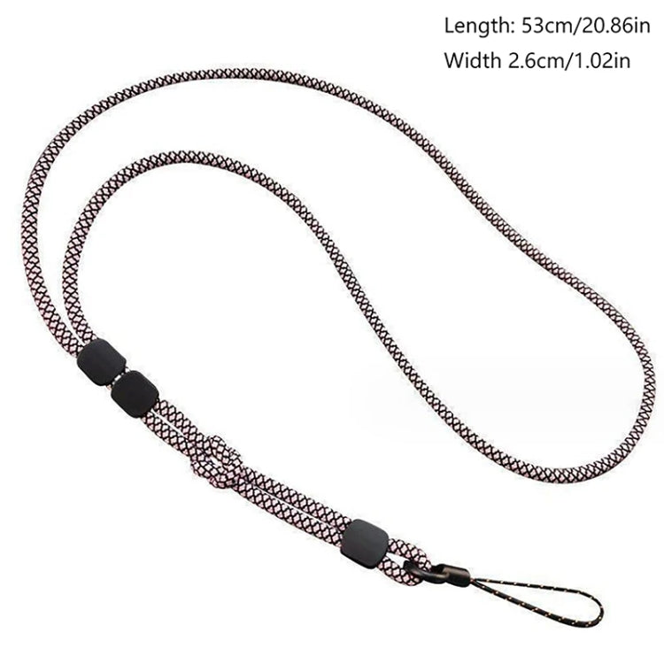 Cordão para Telemóvel Destacável de Duplo Uso com Ajuste, Corda de Pulso Anti-perda, Castanho Claro, Preto e Azul, Rosa