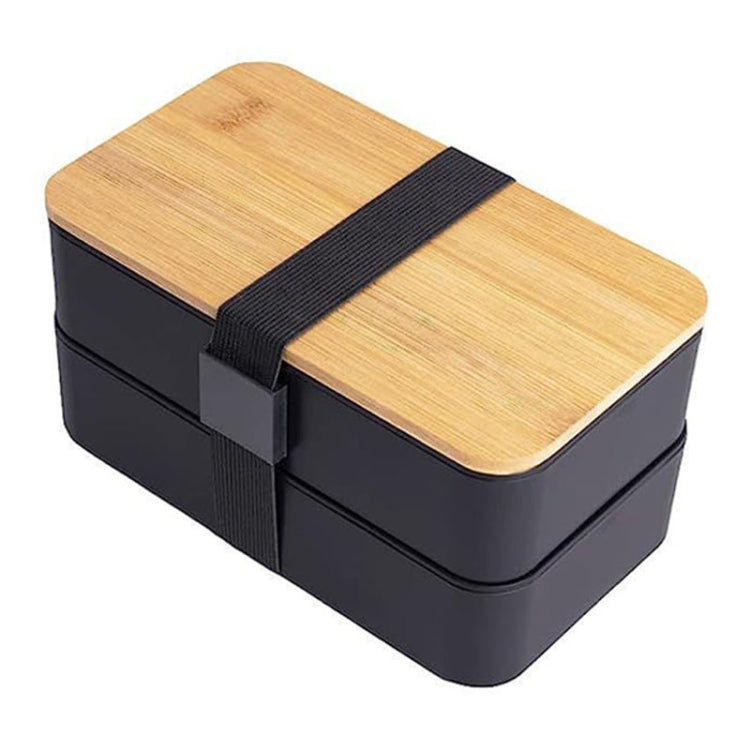 Marmita Isolada de Duas Camadas com Compartimentos de 1200ml, Recipiente de Plástico para Comida, Apto para Micro-ondas, Sem Saco Isolante Preto, Sem Saco Isolante Branco, Com Saco Isolante Preto, Com Saco Isolante Branco