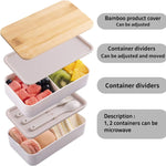 Marmita Isolada de Duas Camadas com Compartimentos de 1200ml, Recipiente de Plástico para Comida, Apto para Micro-ondas, Sem Saco Isolante Preto, Sem Saco Isolante Branco, Com Saco Isolante Preto, Com Saco Isolante Branco