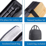 Marmita Isolada de Duas Camadas com Compartimentos de 1200ml, Recipiente de Plástico para Comida, Apto para Micro-ondas, Sem Saco Isolante Preto, Sem Saco Isolante Branco, Com Saco Isolante Preto, Com Saco Isolante Branco