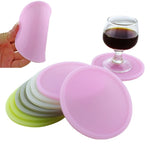 Porta-copos Redondo Luminoso em Silicone, Almofada Isolante Térmica Anti-Queimaduras, Porta-copos de Café Luminosos