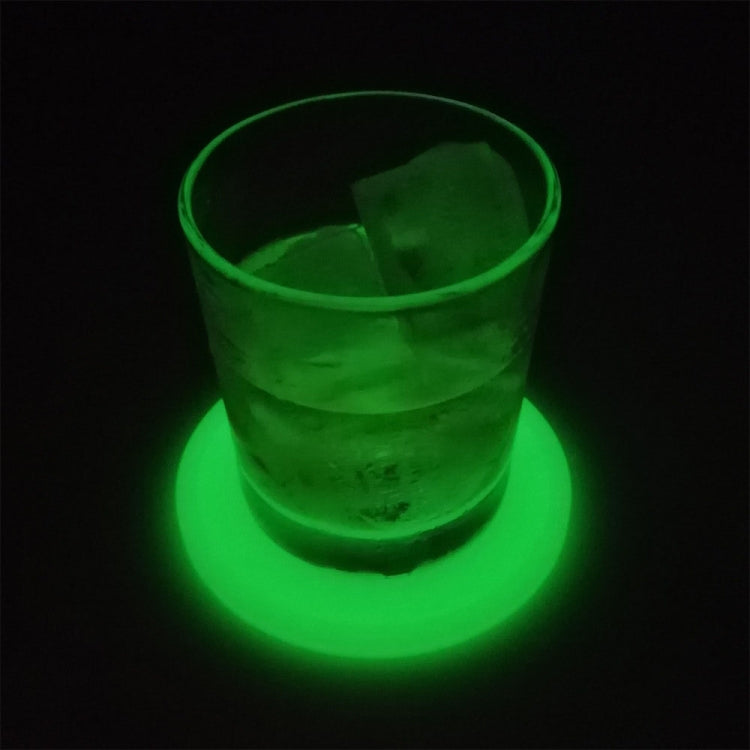 Porta-copos Redondo Luminoso em Silicone, Almofada Isolante Térmica Anti-Queimaduras, Porta-copos de Café Luminosos