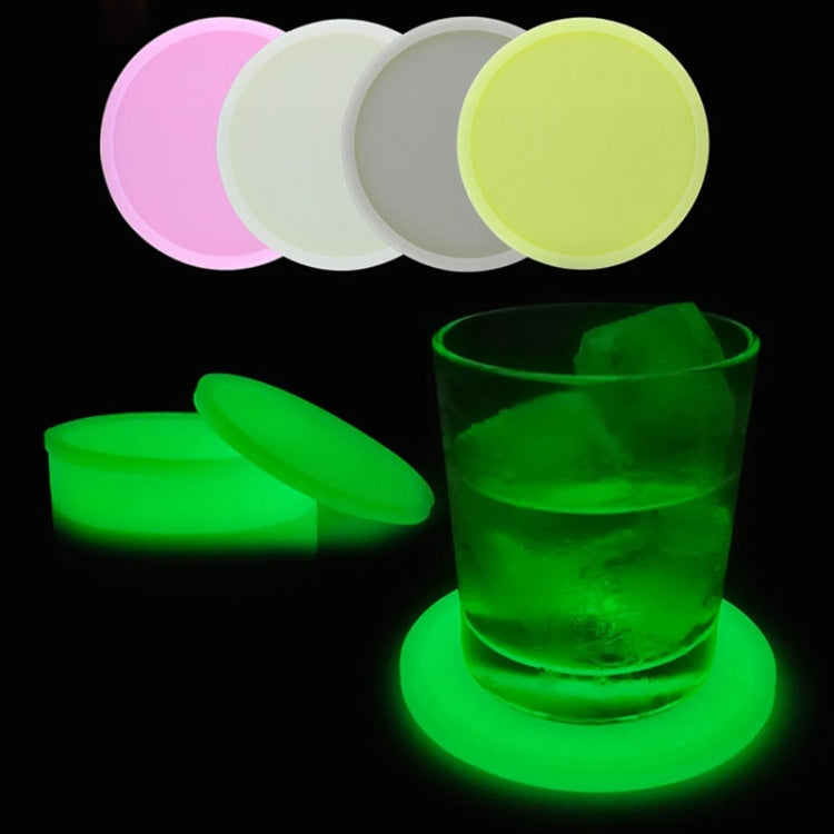 Porta-copos Redondo Luminoso em Silicone, Almofada Isolante Térmica Anti-Queimaduras, Porta-copos de Café Luminosos