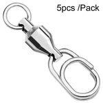 5pcs /Pack PROBEROS DAC006 Iscas Artificiais Conector de Anéis Tipo 8 com Rolamento de Alta Velocidade, Giratório Oval, Acessórios de Pesca, 22mm, 23mm, 25mm, 30mm, 35mm