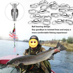 5pcs /Pack PROBEROS DAC006 Iscas Artificiais Conector de Anéis Tipo 8 com Rolamento de Alta Velocidade, Giratório Oval, Acessórios de Pesca, 22mm, 23mm, 25mm, 30mm, 35mm