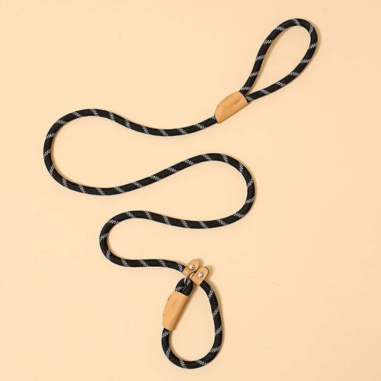 Corda de Tração para Cão Médio e Grande com Fivela de Segurança Universal, Corrente Circular, 1,5m x 0,6cm, 1,5m x 0,8cm, 1,5m x 1cm, 1,8m x 0,6cm, 1,8m x 0,8cm, 1,8m x 1cm