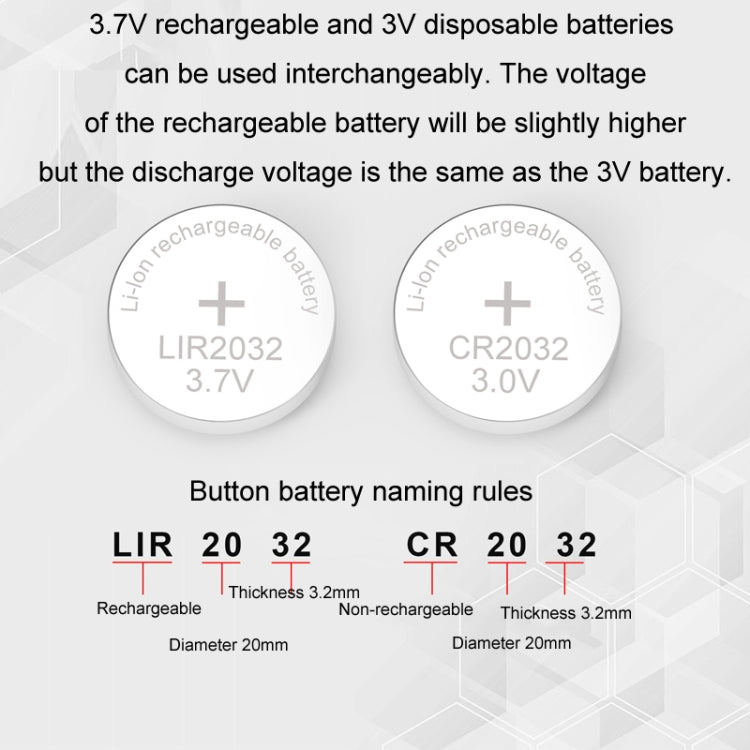 Carregador universal para bateria de botão 4.2V LIR2032/2450, RSC-X2-2 branco, RSC-X2-2 preto