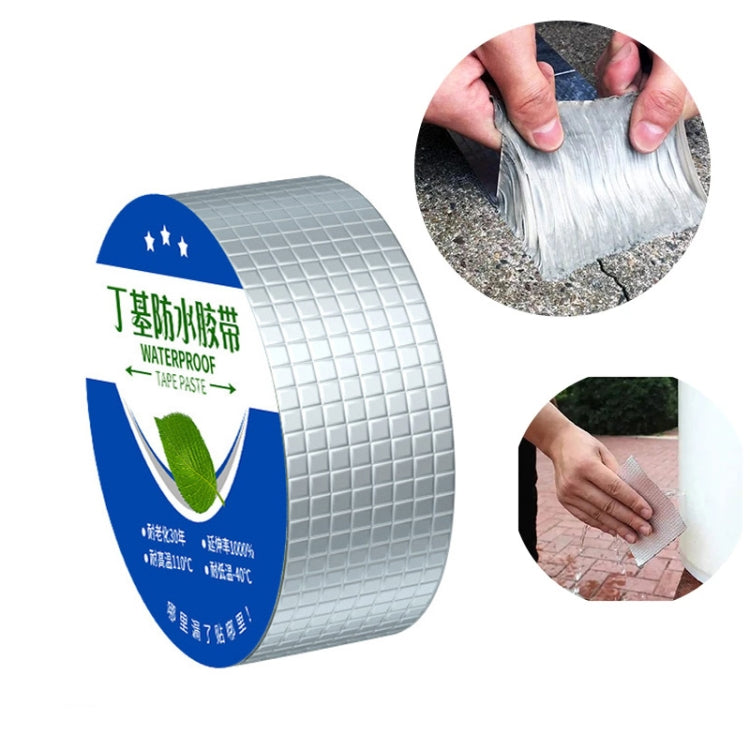 Fita impermeável de butilo com 1,2mm de espessura, autocolante em alumínio, 5cm x 5m, 15cm x 5m, 20cm x 5m, 10cm x 10m