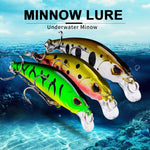 Isca Minnow Afundante 5.3cm 4.6g, Lançamento Longo, Isca Dura Biónica de Plástico, Equipamento de Pesca, Gancho PROBEROS DW577 8003, Gancho Comum PROBEROS DW578