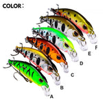 Isca Minnow Afundante 5.3cm 4.6g, Lançamento Longo, Isca Dura Biónica de Plástico, Equipamento de Pesca, Gancho PROBEROS DW577 8003, Gancho Comum PROBEROS DW578