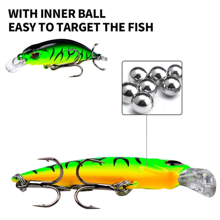 Isca Minnow Afundante 5.3cm 4.6g, Lançamento Longo, Isca Dura Biónica de Plástico, Equipamento de Pesca, Gancho PROBEROS DW577 8003, Gancho Comum PROBEROS DW578