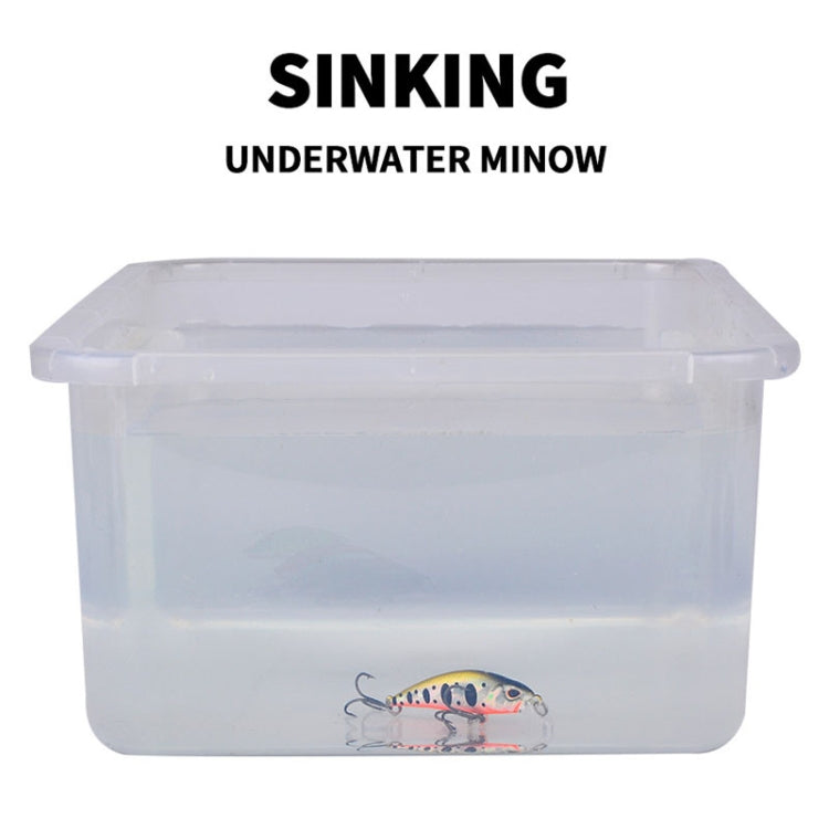Isca Minnow Afundante 5.3cm 4.6g, Lançamento Longo, Isca Dura Biónica de Plástico, Equipamento de Pesca, Gancho PROBEROS DW577 8003, Gancho Comum PROBEROS DW578