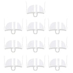 10pcs /Saco Máscaras Transparentes Recicláveis para Restaurante, Máscaras de Plástico Anti-embaçamento e Anti-saliva para Chef