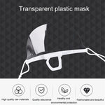 10pcs /Saco Máscaras Transparentes Recicláveis para Restaurante, Máscaras de Plástico Anti-embaçamento e Anti-saliva para Chef
