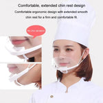 10pcs /Saco Máscaras Transparentes Recicláveis para Restaurante, Máscaras de Plástico Anti-embaçamento e Anti-saliva para Chef