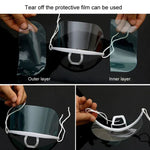 10pcs /Saco Máscaras Transparentes Recicláveis para Restaurante, Máscaras de Plástico Anti-embaçamento e Anti-saliva para Chef