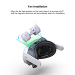 Máscara de Substituição para Meta Quest 3 com Circulação de Ar e Dissipação de Calor com Ventoinha Anti-Embaçamento Acessórios VR, Com Ventoinha