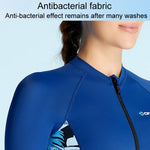 DIVE & SAIL Fato de Banho Fino de Verão para Senhora, Respirável, Protetor Solar, Manga Comprida, Secagem Rápida, S, M, L, XL, XXL