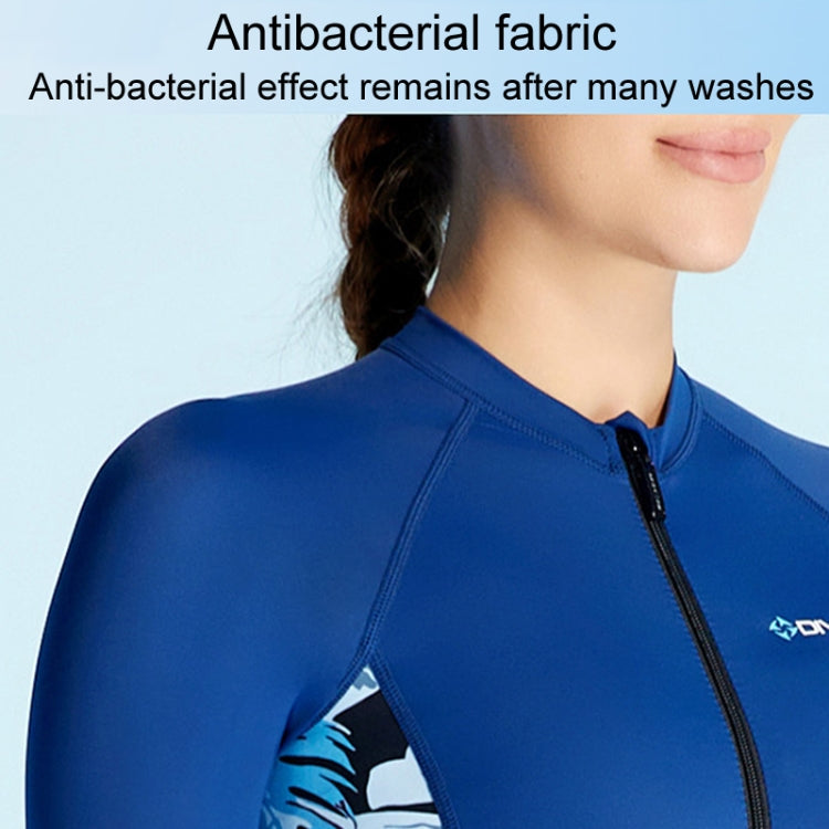 DIVE & SAIL Fato de Banho Fino de Verão para Senhora, Respirável, Protetor Solar, Manga Comprida, Secagem Rápida, S, M, L, XL, XXL