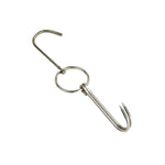 Suporte para Pendurar Pato em Aço Inoxidável com Anel Duplo para Cozinhar, Gancho para Churrasco ao Ar Livre, Anel Pequeno 3 cm 23cm, Anel Pequeno de Cera 3 cm 24,5cm, Anel Grande de Cera 3 cm 33cm, Anel Médio de Cera 3 cm 29cm, Aço Grosso Curto 4 cm 24cm