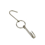 Suporte para Pendurar Pato em Aço Inoxidável com Anel Duplo para Cozinhar, Gancho para Churrasco ao Ar Livre, Anel Pequeno 3 cm 23cm, Anel Pequeno de Cera 3 cm 24,5cm, Anel Grande de Cera 3 cm 33cm, Anel Médio de Cera 3 cm 29cm, Aço Grosso Curto 4 cm 24cm