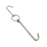Suporte para Pendurar Pato em Aço Inoxidável com Anel Duplo para Cozinhar, Gancho para Churrasco ao Ar Livre, Anel Pequeno 3 cm 23cm, Anel Pequeno de Cera 3 cm 24,5cm, Anel Grande de Cera 3 cm 33cm, Anel Médio de Cera 3 cm 29cm, Aço Grosso Curto 4 cm 24cm