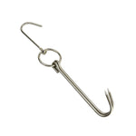 Suporte para Pendurar Pato em Aço Inoxidável com Anel Duplo para Cozinhar, Gancho para Churrasco ao Ar Livre, Anel Pequeno 3 cm 23cm, Anel Pequeno de Cera 3 cm 24,5cm, Anel Grande de Cera 3 cm 33cm, Anel Médio de Cera 3 cm 29cm, Aço Grosso Curto 4 cm 24cm
