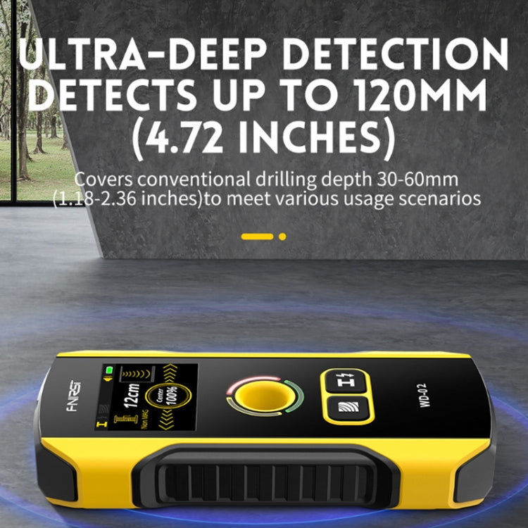 Detector multifuncional FNIRSI para fios de parede e vergalhões metálicos, WD-02