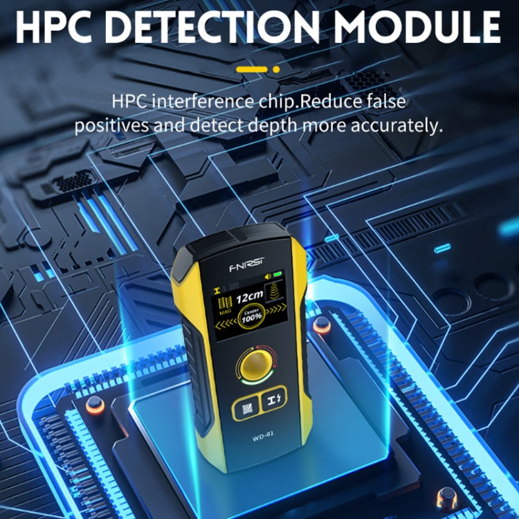 Detector multifuncional FNIRSI para fios de parede e vergalhões metálicos, WD-02