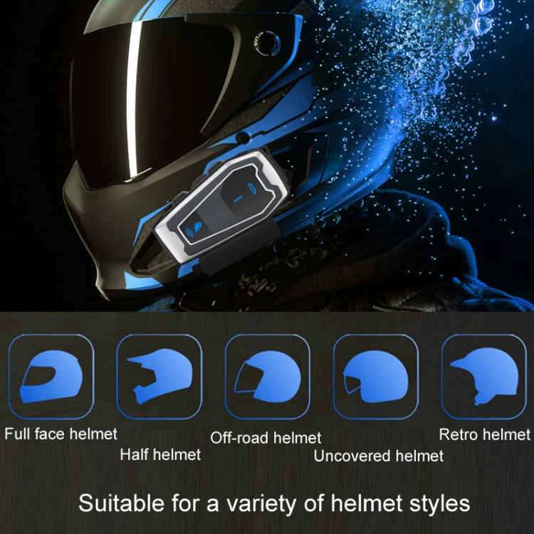 Auriculares estéreo Bluetooth 5.0 para capacete de motocicleta, V10