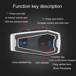 Auriculares estéreo Bluetooth 5.0 para capacete de motocicleta, V10