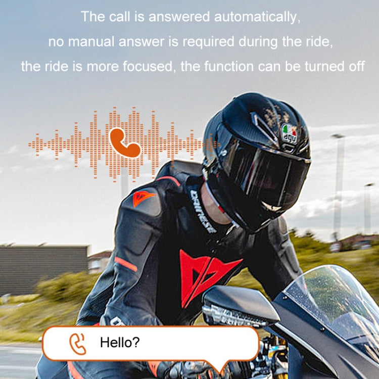 Auriculares estéreo Bluetooth 5.0 para capacete de motocicleta, V10