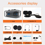 Auriculares estéreo Bluetooth 5.0 para capacete de motocicleta, V10