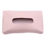 Car Armrest Box Sun Visor Hanging Leather Tissue Box, Black, Pink, Blue, Beige