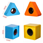 Bandeira de Logótipo para Microfone de Entrevista, Quadrada Preta, Quadrada Laranja, Quadrada Azul, Triangular Preta, Triangular Laranja, Triangular Azul