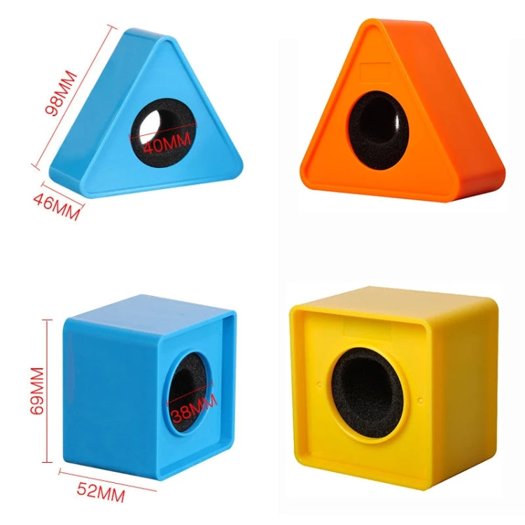 Bandeira de Logótipo para Microfone de Entrevista, Quadrada Preta, Quadrada Laranja, Quadrada Azul, Triangular Preta, Triangular Laranja, Triangular Azul