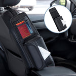 Car Seat Side Storage Hanging Bag Tissue Box, H320 Litchi Pattern, H321 Carbon Fiber Pattern, H322 Grain Pattern
