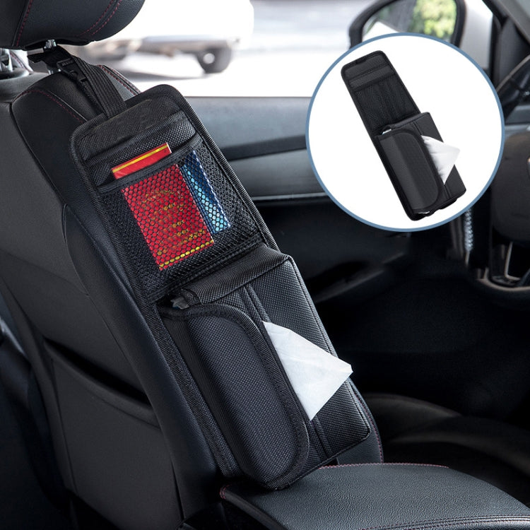 Car Seat Side Storage Hanging Bag Tissue Box, H320 Litchi Pattern, H321 Carbon Fiber Pattern, H322 Grain Pattern