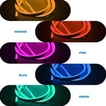 LIXINCORDA Tira de Luz LED Neon Flexível de Silicone 2m 5V USB com Controlo Tátil, USB Controlo Tátil (Rosa), USB Controlo Tátil (Branco Quente), USB Controlo Tátil (Azul)