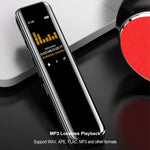 Gravador temporizador inteligente mini com ecrã colorido IPS HD de 0,96 polegadas, redução de ruído, 8GB, 16GB, 32GB
