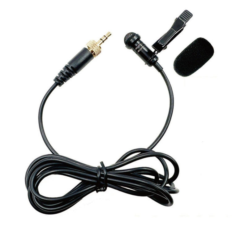 Microfone Lavalier Sem Fios com Plugue Reto de Rosca Interna 3,5mm, 1,5m, 2m, 3m, 4m, 5m