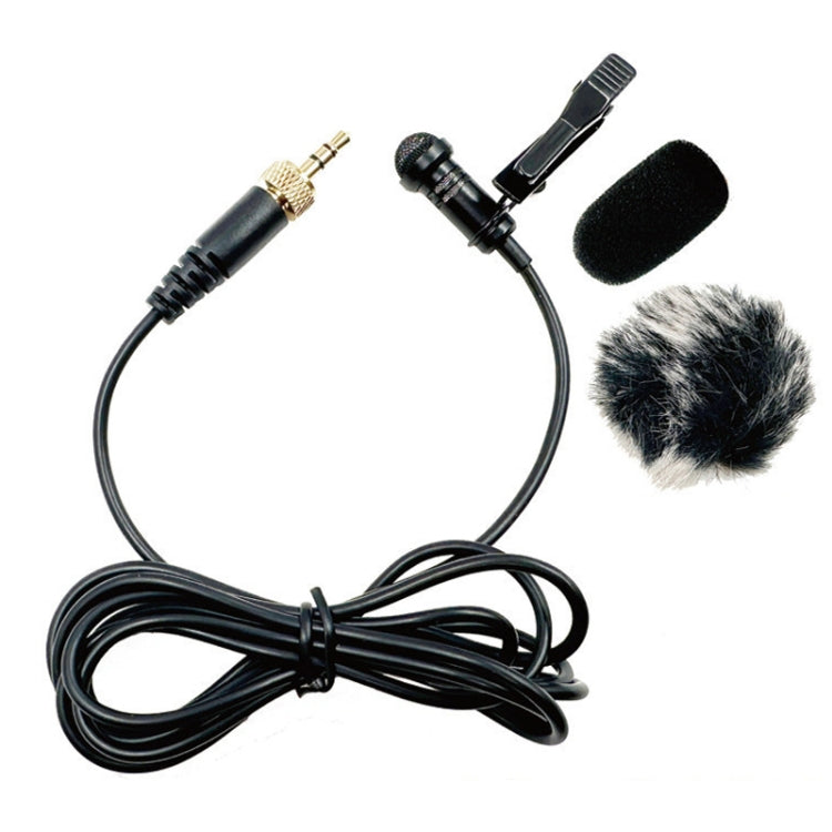 Microfone Lavalier Sem Fios com Plugue Reto de Rosca Interna 3,5mm, 1,5m, 2m, 3m, 4m, 5m