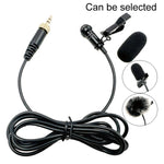 Microfone Lavalier Sem Fios com Plugue Reto de Rosca Interna 3,5mm, 1,5m, 2m, 3m, 4m, 5m