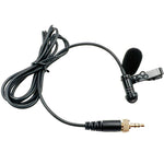 Microfone Lavalier Sem Fios com Plugue Reto de Rosca Interna 3,5mm, 1,5m, 2m, 3m, 4m, 5m