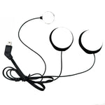 Microfone de Auricular para Intercomunicador de Capacete com Cancelamento de Ruído HD, Plugue de 10 Pinos