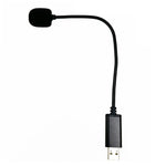 Microfone para Conferência de Vídeo ao Vivo com Plugue USB Direto para Computador, 4,0x205mm, 4,0x255mm, 4,0x255mm com Interruptor