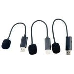 Microfone para Conferência de Vídeo ao Vivo com Plugue USB Direto para Computador, 4,0x205mm, 4,0x255mm, 4,0x255mm com Interruptor