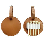 Bolsa de Armazenamento para Tacadas de Golfe em Couro para Pendurar na Cintura, Exterior, Preto Dupla Face, Castanho Dupla Face, Preto Lado Único, Castanho Lado Único